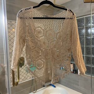 BOHO look crochet top